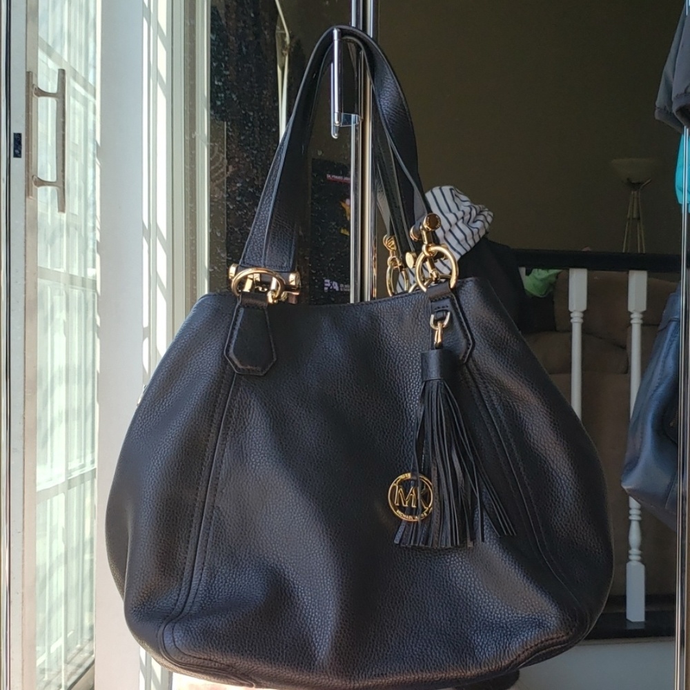 Michael Kors large soft leather handbag gold hardw